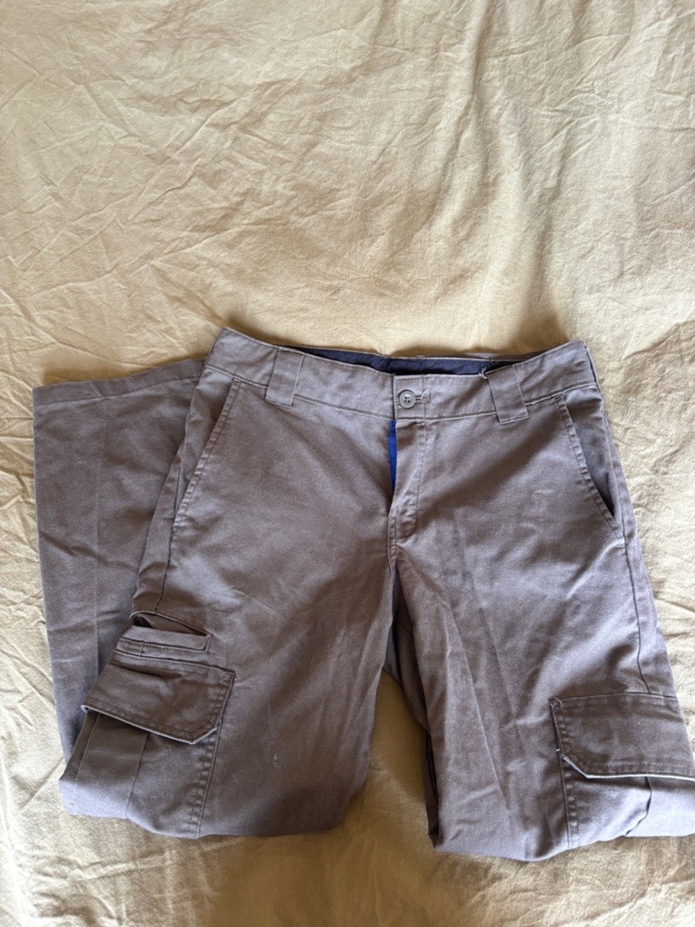 Men's Olive Green/Grey Cargo Pants - Classic Utility Style